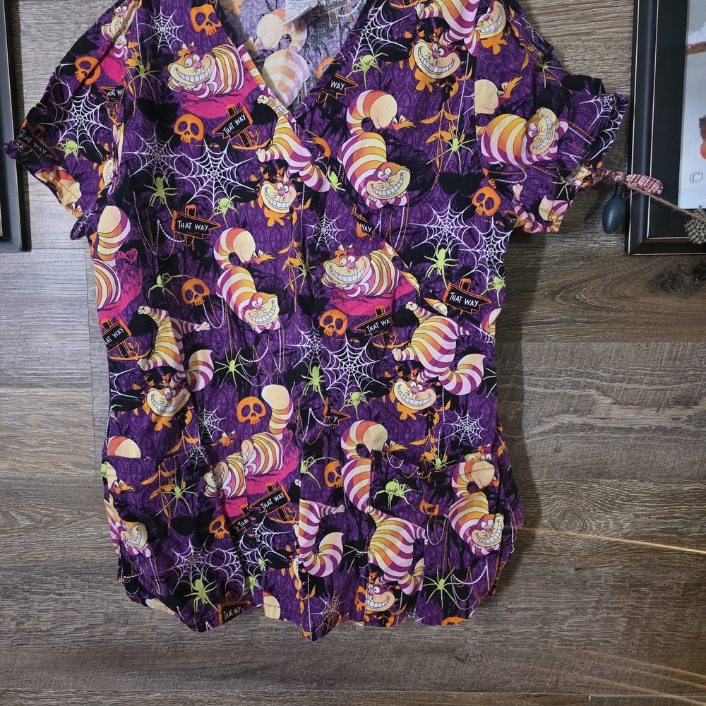 Disney Halloween Scrub Top